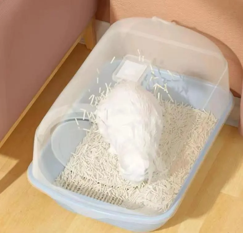 ARENERO SANITARIO CERRADO CON CUPULA PARA GATOS FACIL DE LIMPIAR - 4