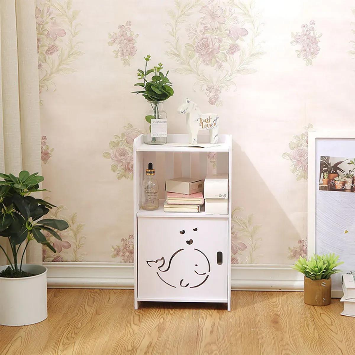 VELADOR ORGANIZADOR CON REPISA PARA MESA DE NOCHE INFANTIL - 1