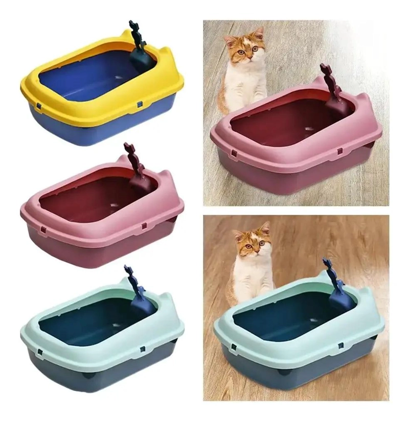 ARENERO ABIERTO GRANDE PARA GATOS CON PALA SANITARIA INCLUIDA - 3