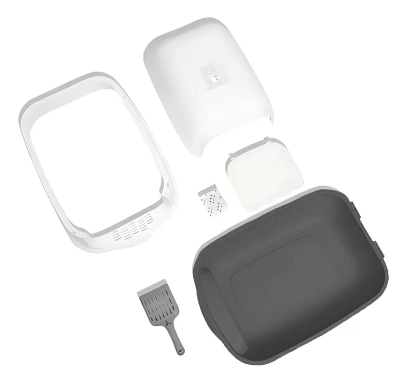 ARENERO CERRADO PARA GATO CON TAPA Y PUERTA ABATIBLE PARA FACIL ACCESO - 2