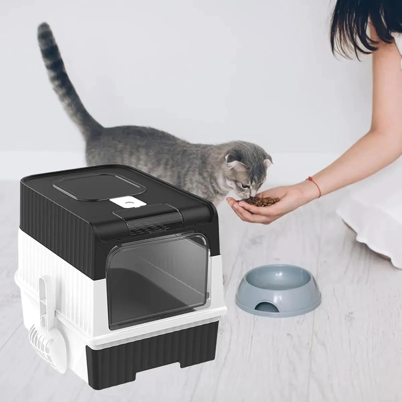 ARENERO CERRADO CON BANDEJA SANITARIA PARA GATOS TAMAÑO EXTRA GRANDE - 4