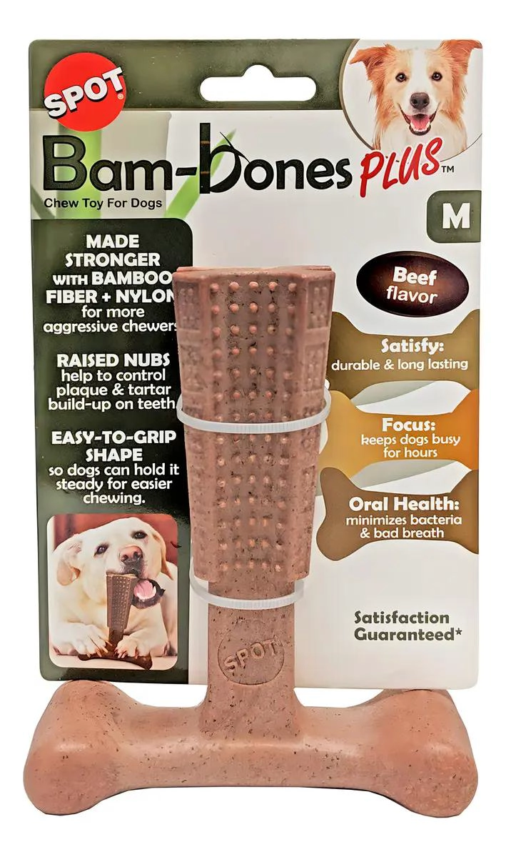 JUGUETE MASTICABLE PARA PERROS BAMBONE PLUS DE GOMA RESISTENTE - 1