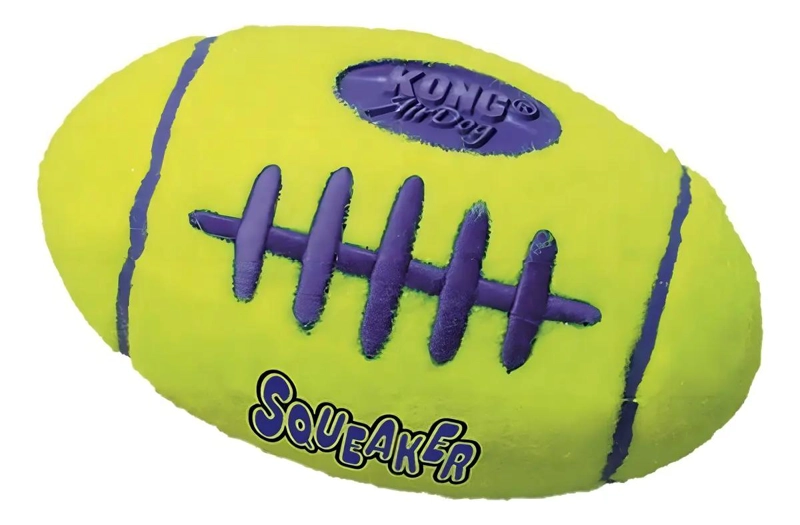 PELOTA PARA PERROS CON SONIDO TIPO FOOTBALL COLOR AMARILLO - 2