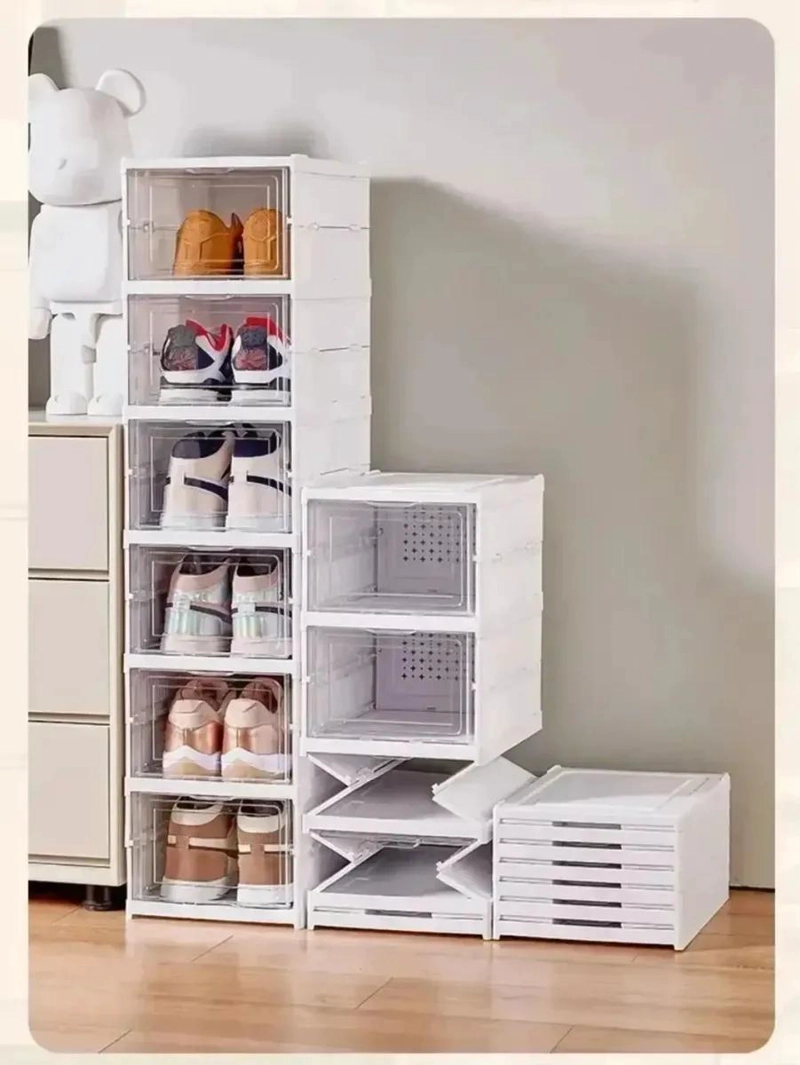 ORGANIZADOR PLEGABLE PARA ZAPATOS CON 3 NIVELES Y ESTRUCTURA FIRME - 1