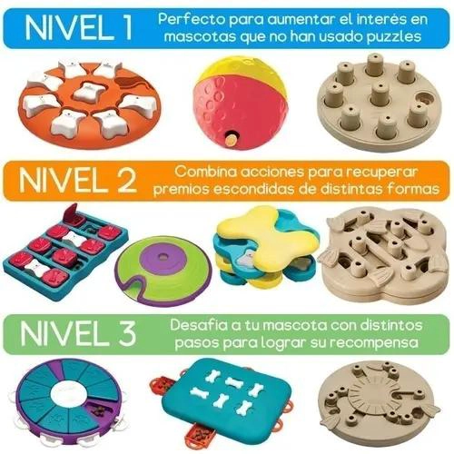 JUEGO DE ROMPECABEZAS PARA PERROS NIVEL INTERMEDIO CON BLOQUES - 2
