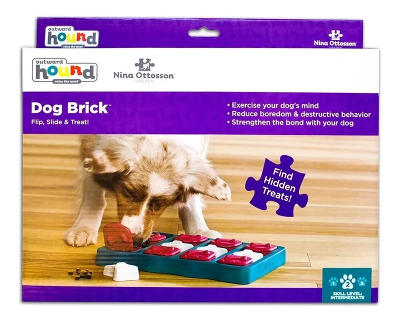 JUEGO DE ROMPECABEZAS PARA PERROS NIVEL INTERMEDIO CON BLOQUES - 5
