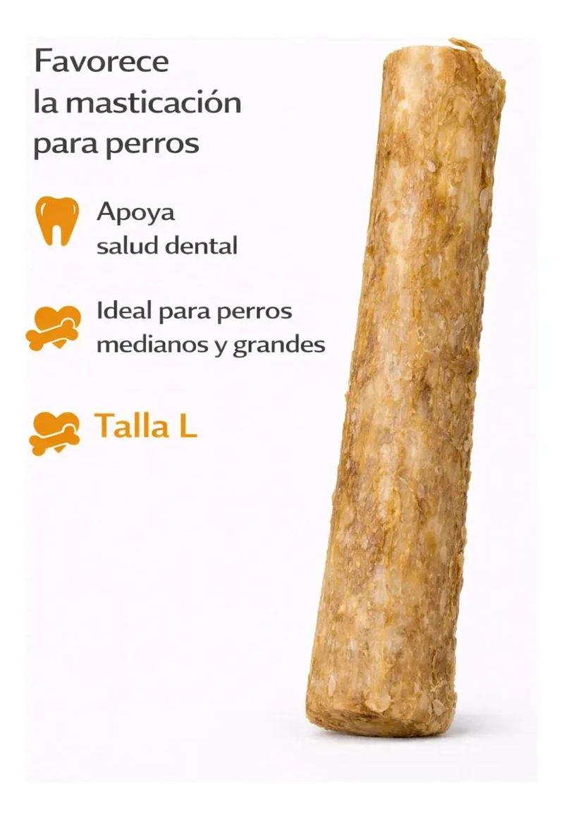 HUESO MASTICABLE PARA PERRO CON COLAGENO DENTAL 10 UNIDADES - 4