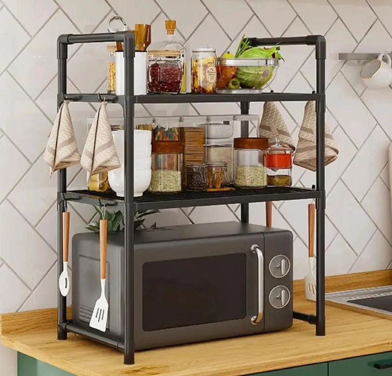 ESTANTE ORGANIZADOR DE 3 NIVELES PARA MICROONDAS Y COCINA - 2