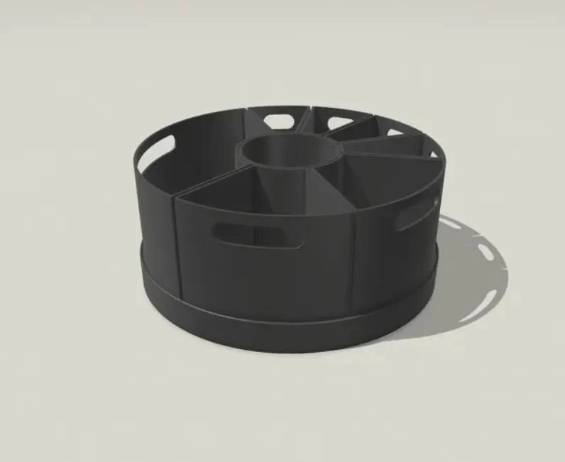 ORGANIZADOR MODULAR CIRCULAR PARA ESCRITORIO CON COMPARTIMENTOS - 2