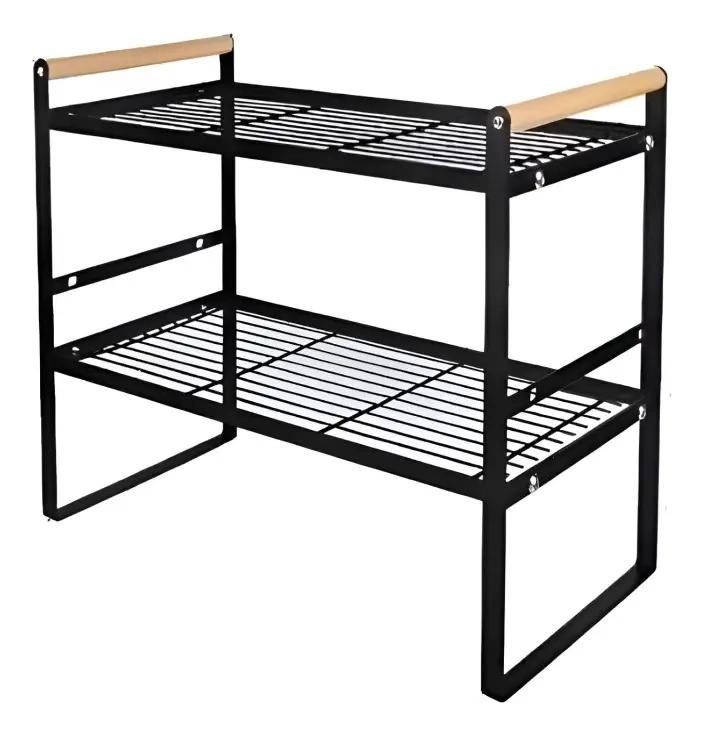 ESTANTE ORGANIZADOR DOBLE PARA GABINETES DE COCINA - 1