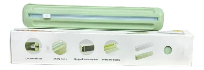 DISPENSADOR CON CORTADOR PARA PAPEL FILM Y ALUMINIO EN COCINA - 1