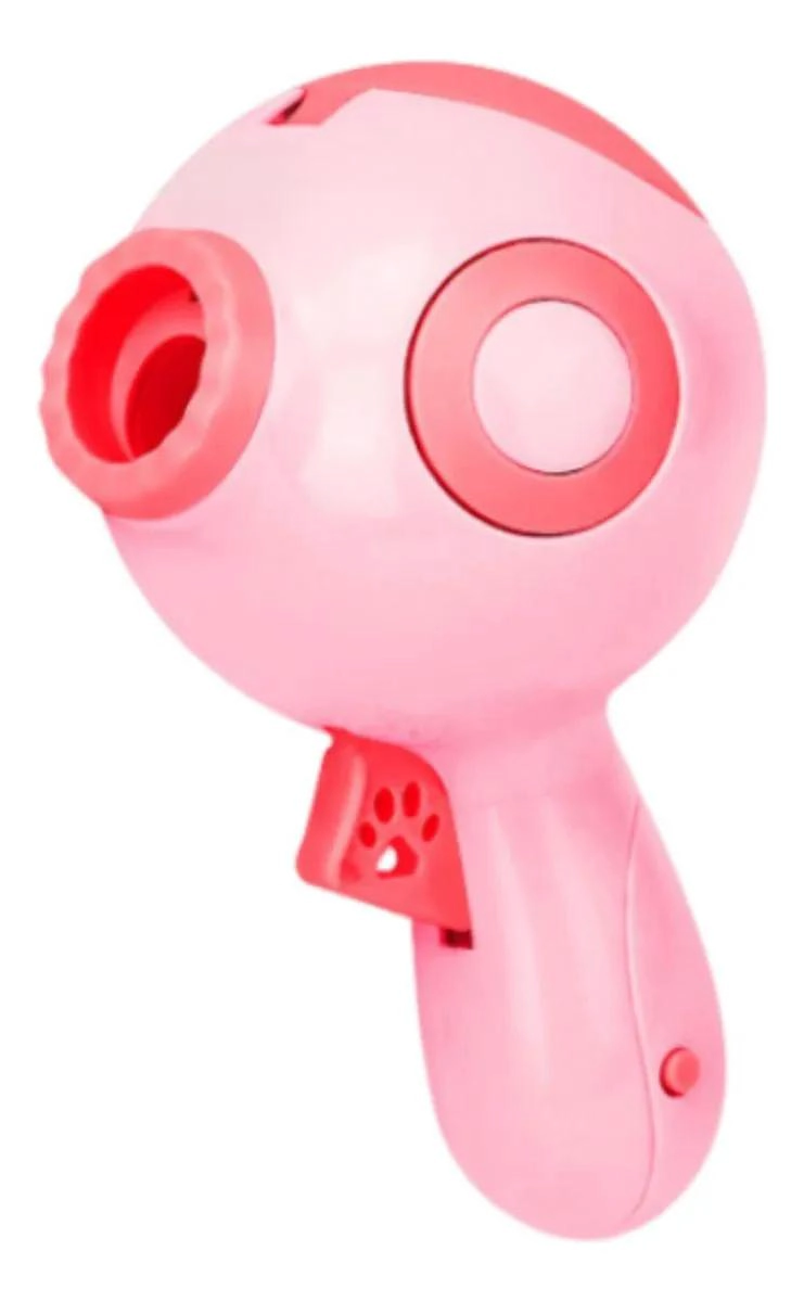 LANZADOR INTERACTIVO DE SNACKS PARA MASCOTAS COLOR ROSA - 1