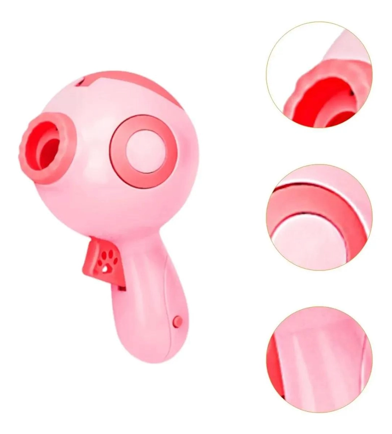 LANZADOR INTERACTIVO DE SNACKS PARA MASCOTAS COLOR ROSA - 4