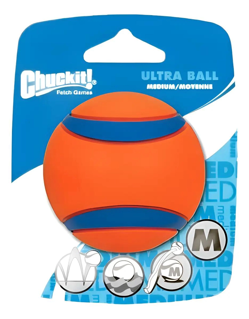 PELOTA ULTRA RESISTENTE PARA PERROS TAMAÑO MEDIANO - 1