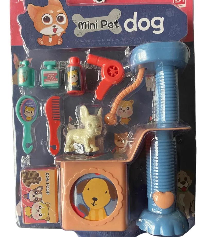 SET DE JUGUETES MINIATURA PARA PERROS CON ACCESORIOS DETALLADOS - 1