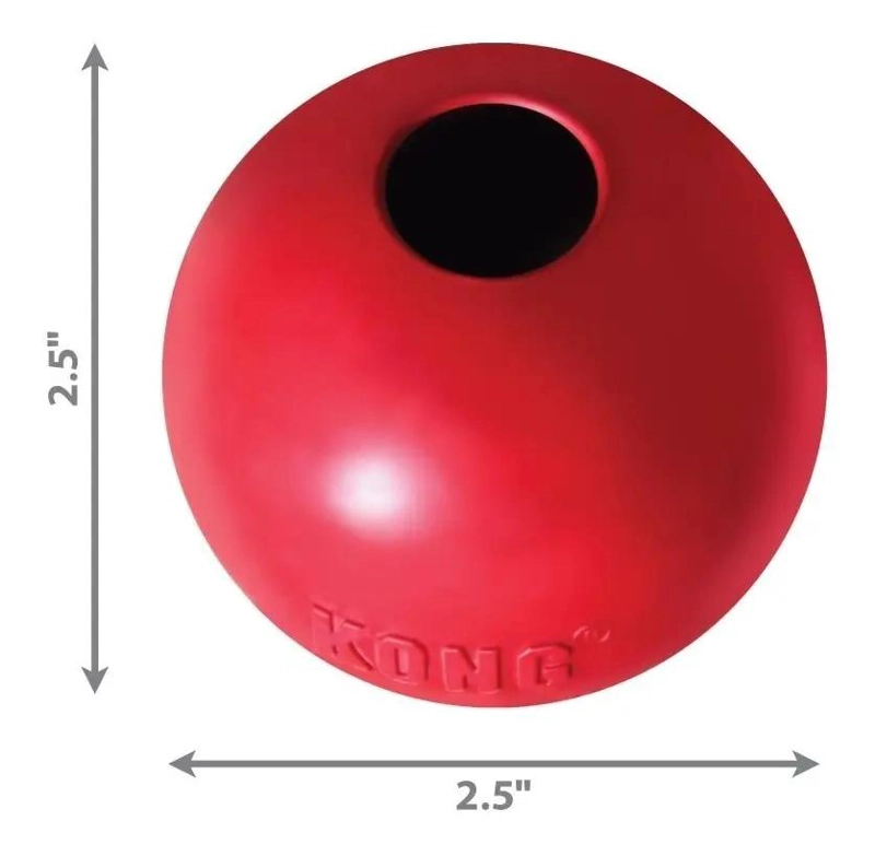 PELOTA PARA PERRO PEQUEÑA DE CAUCHO RESISTENTE PARA JUEGOS - 3