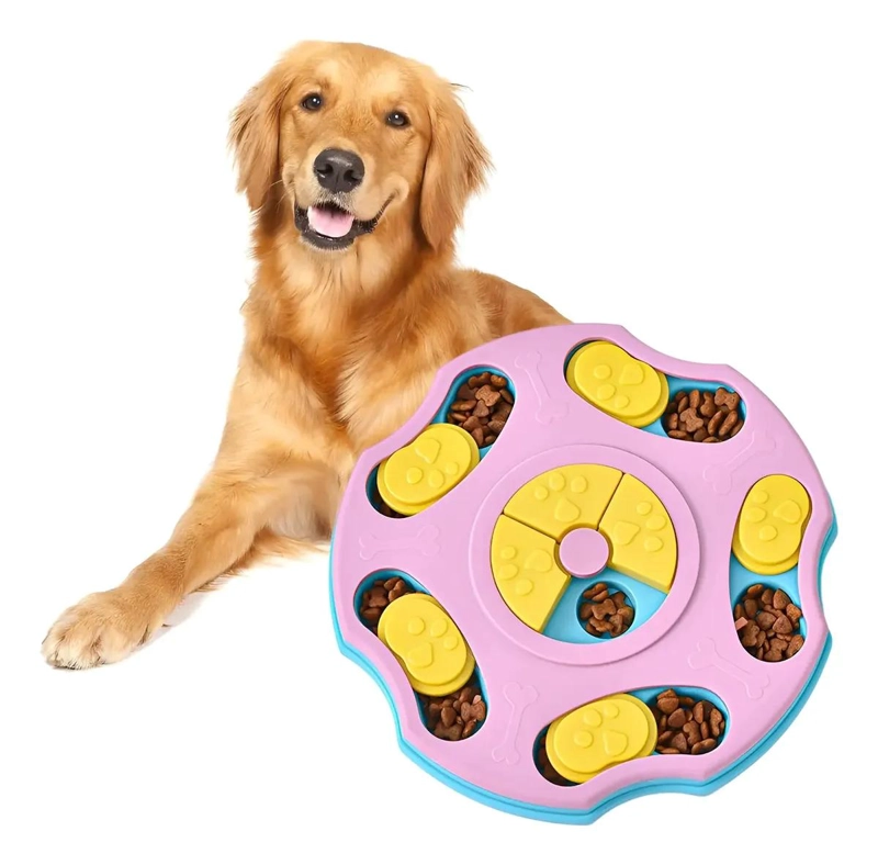 ROMPECABEZAS PLATO INTERACTIVO PARA MASCOTAS PARA COMER MAS DESPACIO - 1