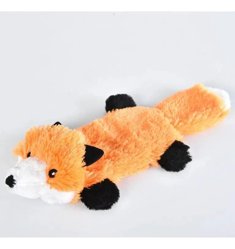 PELUCHE DE ZORRO SUAVE E INTERACTIVO PARA MASCOTAS DE 16X43 CM - 2