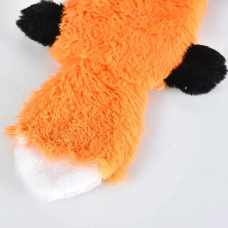 PELUCHE DE ZORRO SUAVE E INTERACTIVO PARA MASCOTAS DE 16X43 CM - 5