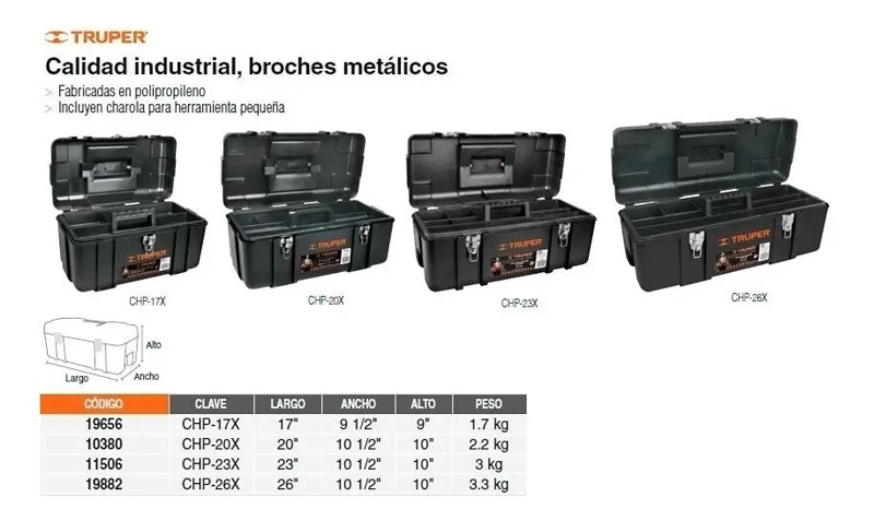 CAJA DE HERRAMIENTAS PLASTICA CON COMPARTIMENTOS ORGANIZADORES 24 CM X 43 CM - 5