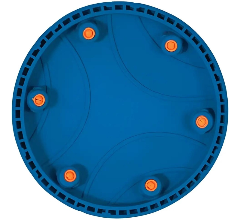 DISCO VOLADOR FLOTANTE DE GOMA AZUL TAMAÑO MEDIANO PARA JUEGOS AL AIRE LIBRE - 3