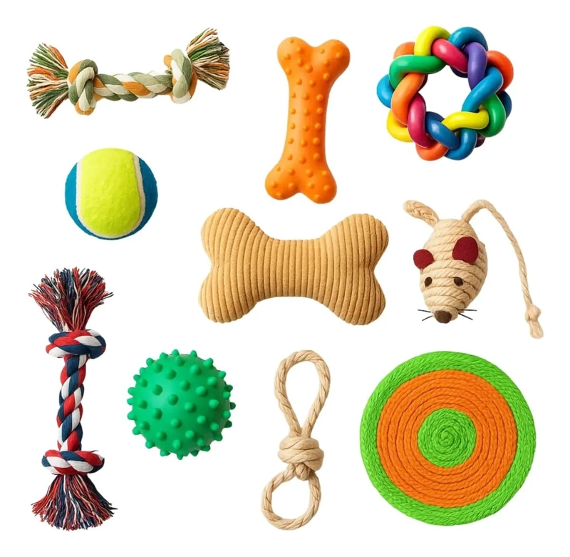 SET DE 25 JUGUETES VARIADOS PARA PERROS Y GATOS MASCOTAS - 2