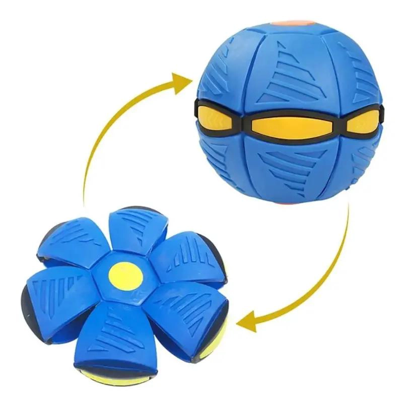 PELOTA Y FRISBEE 2 EN 1 CON LUZ LED PARA JUEGOS AL AIRE LIBRE - 1