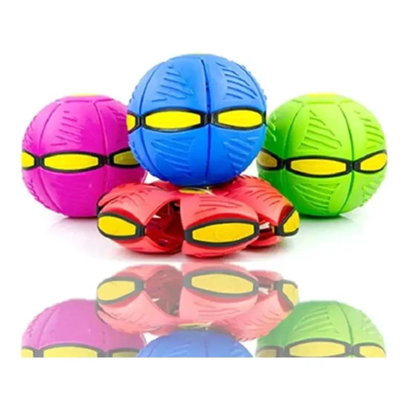 PELOTA Y FRISBEE 2 EN 1 CON LUZ LED PARA JUEGOS AL AIRE LIBRE - 5