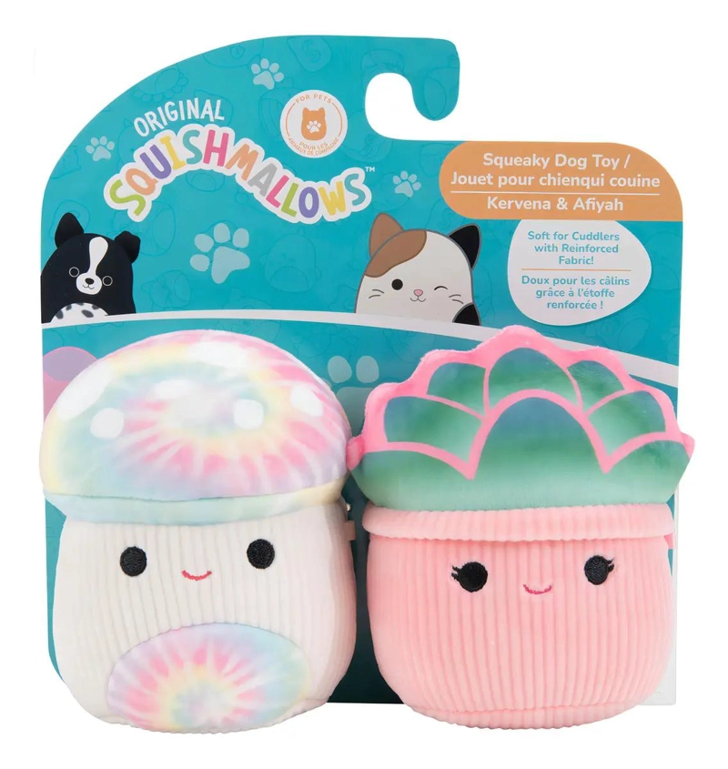SET DE 2 PELUCHES SUAVES DE 10 CM PARA MASCOTAS - 1