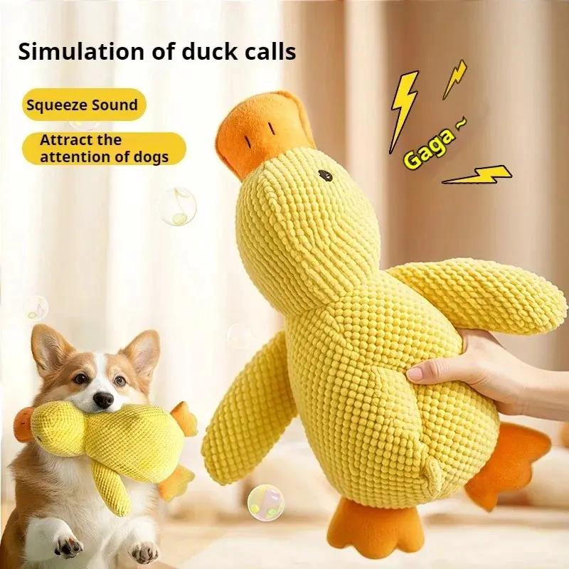 JUGUETE DE PELUCHE PARA PERROS CON SONIDO PARA MORDER Y JUGAR - 3