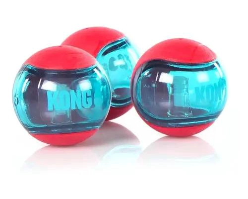SET DE 3 PELOTAS DE JUGUETE PARA PERRO RESISTENTES Y DIVERTIDAS - 3