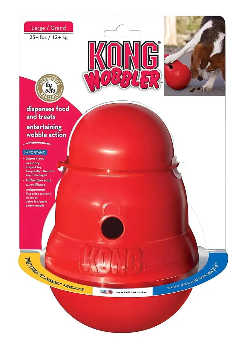 JUGUETE INTERACTIVO PARA PERRO TAMAÑO GRANDE COLOR ROJO - 3