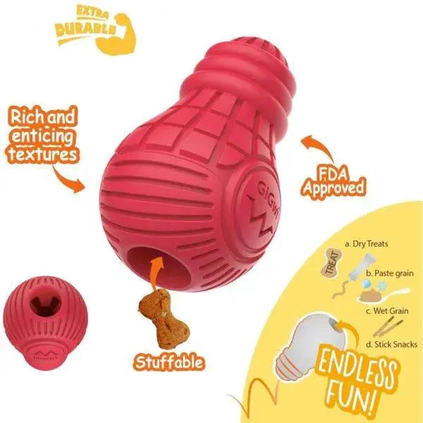 DISPENSADOR DE JUGUETE DE CAUCHO NATURAL PARA MASCOTAS TALLA M - 3