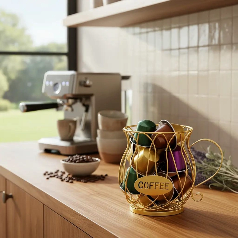 ORGANIZADOR MULTIUSO PARA CAPSULAS DE CAFE  CON DISEÑO COMPACTO - 3