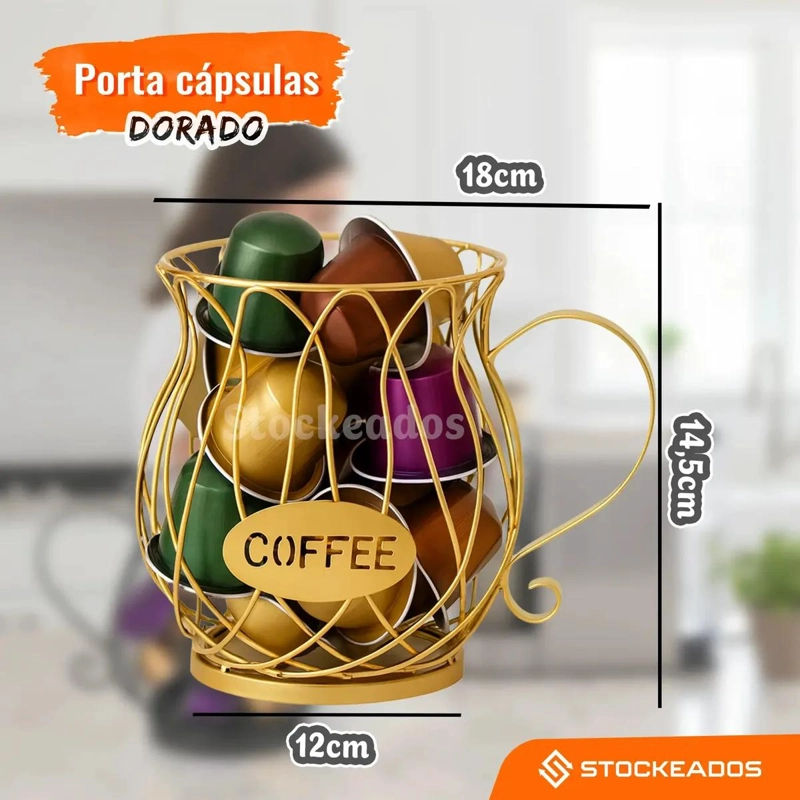 ORGANIZADOR MULTIUSO PARA CAPSULAS DE CAFE  CON DISEÑO COMPACTO - 4