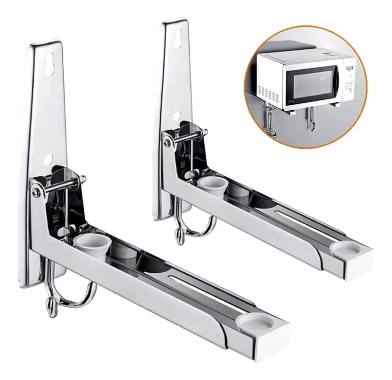SOPORTES PLEGABLES DE ACERO INOXIDABLE PARA MICROONDAS RESISTENTE - 1