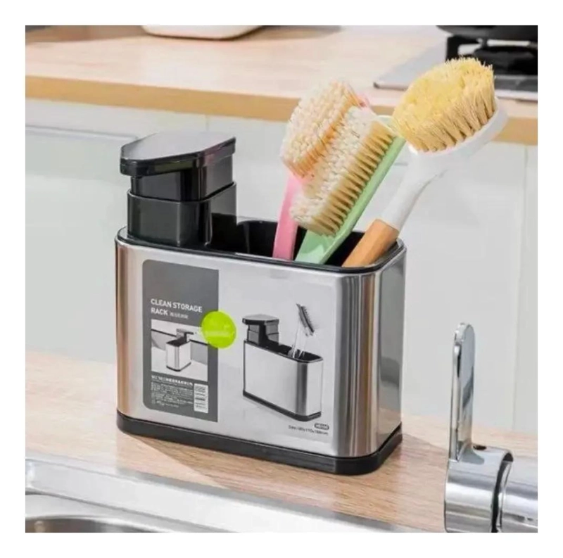SET ORGANIZADOR DE COCINA ACERO INOXIDABLE PARA LAVAPLATOS - 3