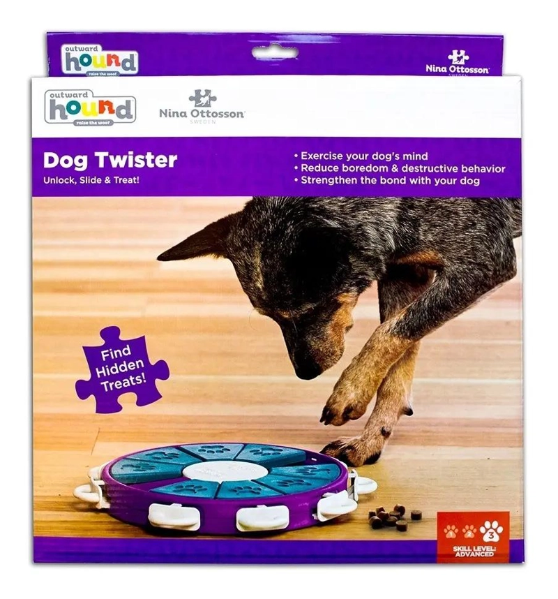 JUEGO INTERACTIVO PARA PERROS NIVEL AVANZADO CON COMPARTIMENTOS GIRATORIOS - 3