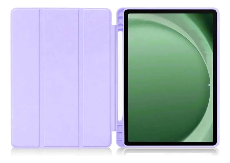 FUNDA PROTECTORA CON SMART COVER Y LAMINA PARA TABLET SAMSUNG A11 PLUS - 4