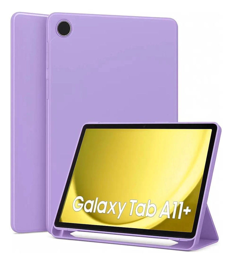 FUNDA PROTECTORA CON SMART COVER Y LAMINA PARA TABLET SAMSUNG A11 PLUS - 5
