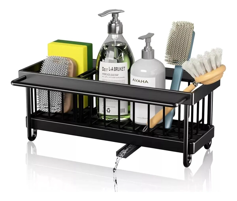 ORGANIZADOR DE COCINA PORTA ESPONJA CON ESCURRIDOR PARA LAVAPLATOS - 2