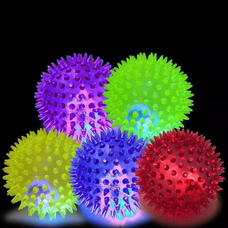 PACK DE 3 PELOTAS PARA PERROS CON LUZ Y SONIDO PARA ENTRETENIMIENTO - 3