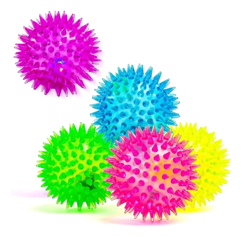 PACK DE 3 PELOTAS PARA PERROS CON LUZ Y SONIDO PARA ENTRETENIMIENTO - 5