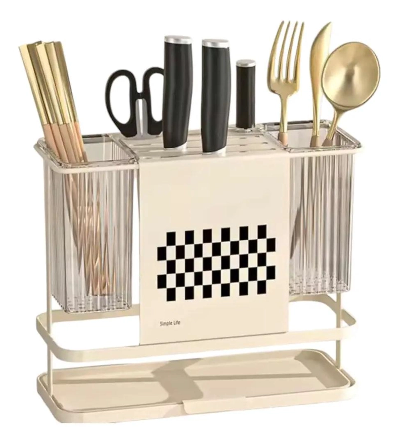 PLATO ESCURRIDOR Y ORGANIZADOR PARA CUBIERTOS EN COCINA - 1