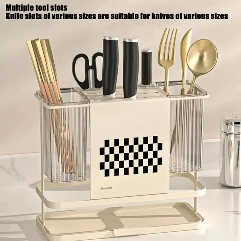 PLATO ESCURRIDOR Y ORGANIZADOR PARA CUBIERTOS EN COCINA - 4