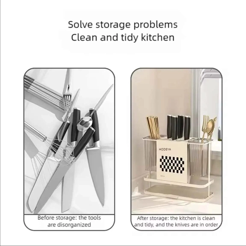 PLATO ESCURRIDOR Y ORGANIZADOR PARA CUBIERTOS EN COCINA - 5