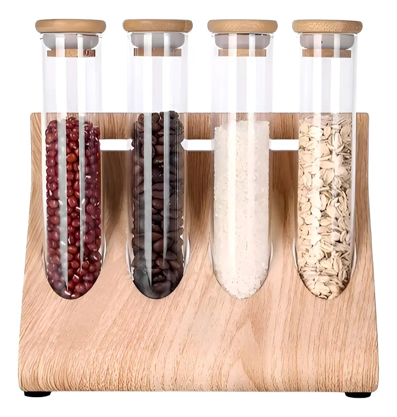 SET ORGANIZADOR PARA CONDIMENTOS DE COCINA CON 4 PIEZAS - 1