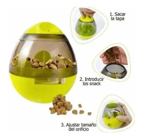 JUGUETE INTERACTIVO DISPENSADOR DE PREMIOS PARA PERROS Y GATOS - 2