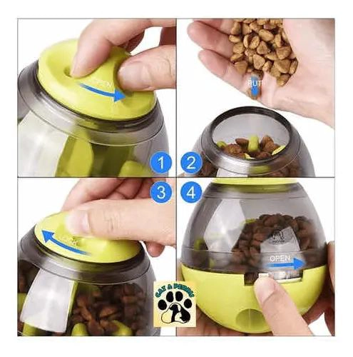 JUGUETE INTERACTIVO DISPENSADOR DE PREMIOS PARA PERROS Y GATOS - 5