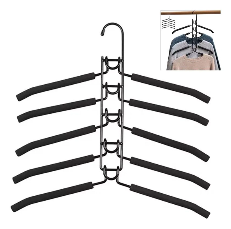 GANCHO COLGADOR PARA ROPA ORGANIZADOR MULTIPLE AHORRO ESPACIO - 1